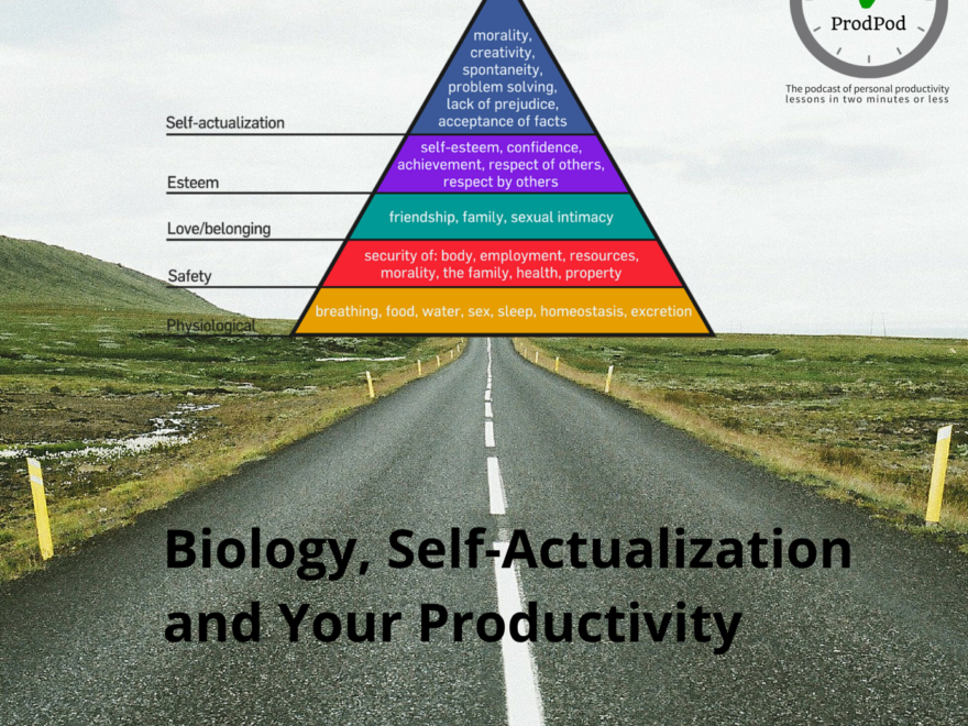 ProdPod - Episode 90 - Biology, Self-Actualization and Your Productivity
